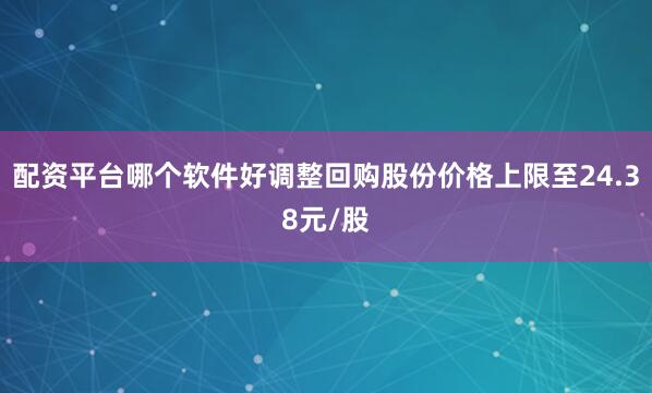 配资平台哪个软件好调整回购股份价格上限至24.38元/股